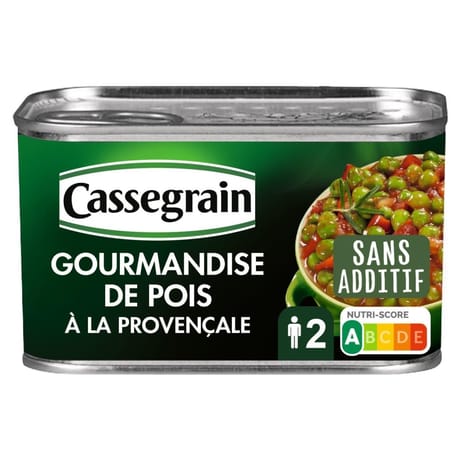 Cassegrain gourmandise de pois à la provençale 1/2 375g