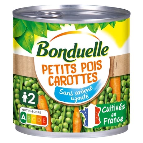Bonduelle petits pois & carottes 265g