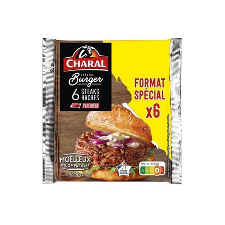 Haché spécial burger x6 600g Charal