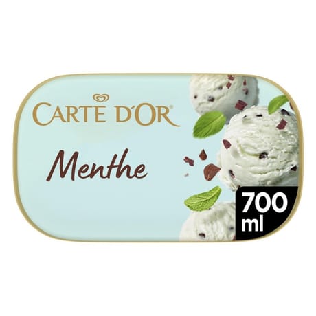 Carte d'or crème glacée menthe avec morceaux de chocolat 700ml 382g