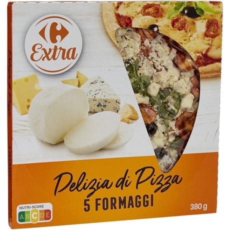 Carrefour extra pizza 5 formages 380g