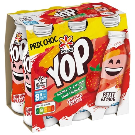 Petit Yop parfum fraise 6x180g prix choc