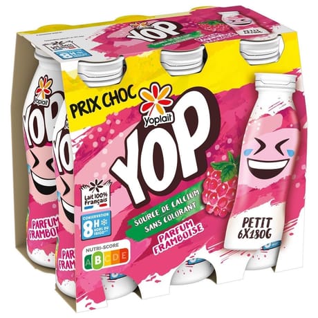 Petit Yop parfum framboise 6x180g prix choc