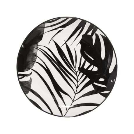 Assiette dessert palme noir 19 cm