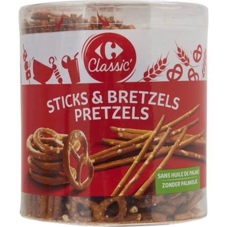 Carrefour classic' sticks et bretzels 300g