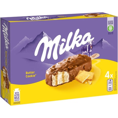 Milka 4 bâtonnets butter cookie 264g