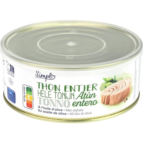 Simpl thon entier 650g
