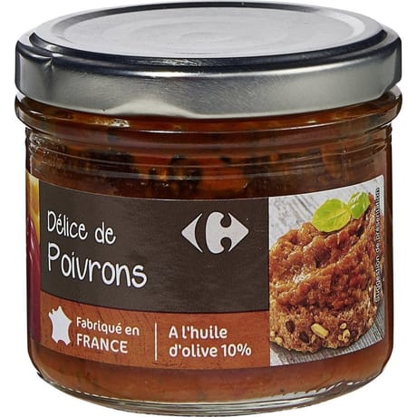 Carrefour tartinable de poivrons 100g