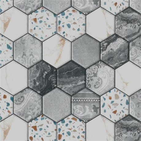 Adhésif hexatiles 45 cm x 2 mètres