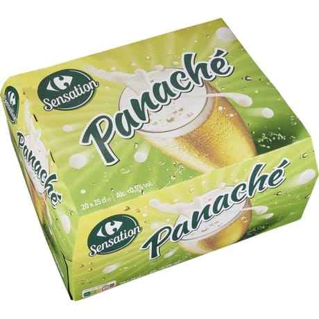 Carrefour sensation panaché 20x25cl