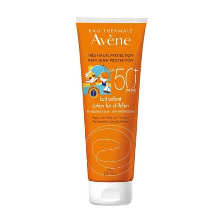Avene solaires lait enfant spf50+ très haute protection résiste à l'eau  250ml