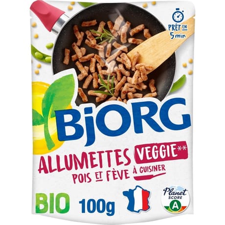 Bjorg allumettes veggie pois et fève à cuisiner bio 100g