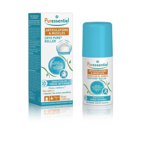 Puressentiel roller cryo pure aux 14 huiles essentielles 75ml