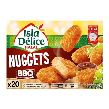 Isla delice nuggets barbecue 400g