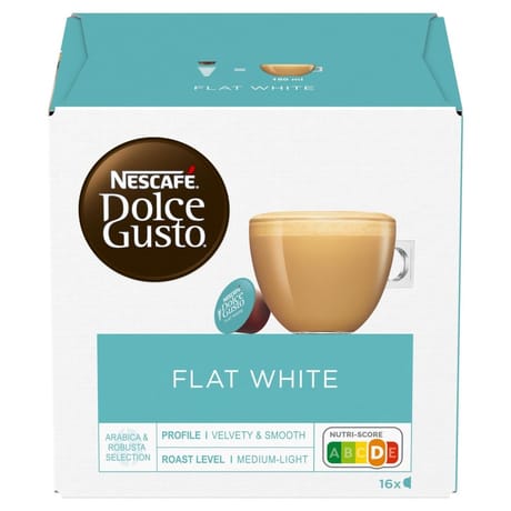 Nescafé dolce gusto café capsules flat white x16 - 187g