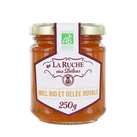 La ruche aux délices miel et gelée royale bio 250g