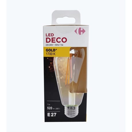 Carrefour ampoule LED fil 50W E27