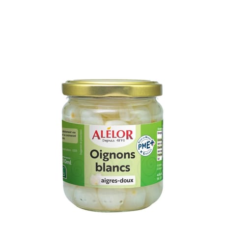 Alélor oignons blancs 21cl 125g