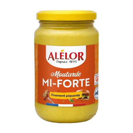 Alélor moutarde mi forte 37cl 350g