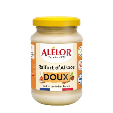 Alélor raifort doux Alsace 200g