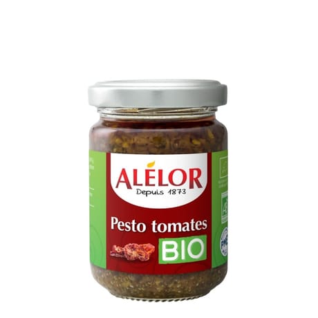 Alélor pesto aux tomates bio 120g