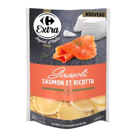 Carrefour extra girasoli saumon et ricotta 250g