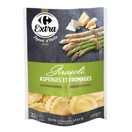 Carrefour extra girasoli asperges ricotta 250g