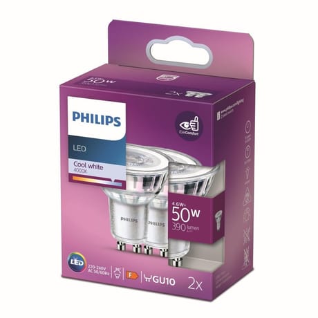 Philips ampoule LED GU10 reflecteur blanc-froid 50W