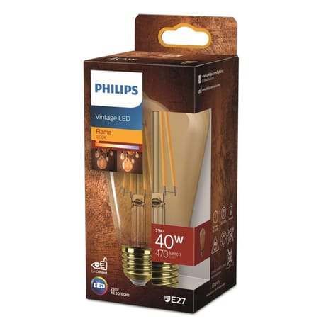 Philips ampoule LED 40W edison E27 blanc chaud ambree non-dimmable
