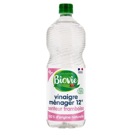 Biovie vinaigre ménager forte concentration 12° arôme framboise 1l