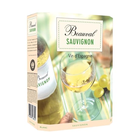 Beauval vin blanc d'Espagne Sauvignon 5l
