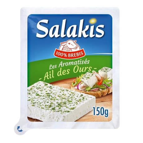 Salakis 100% brebis les aromatisés ail des ours tranche 150g