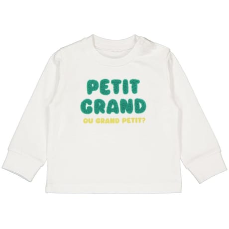 Tee shirt manches longues garçon BLANC 24MOIS
