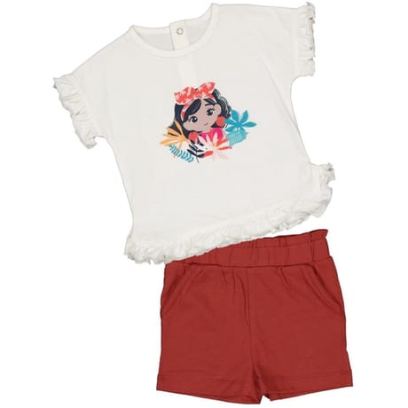 Ensemble court 2 pièces fille ECRU/TERRE 24MOIS