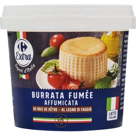 Carrefour Extra burrata fumée 100g