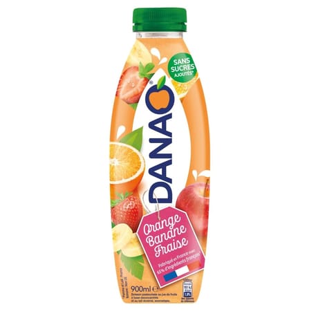 Danao orange banane fraise 900ml