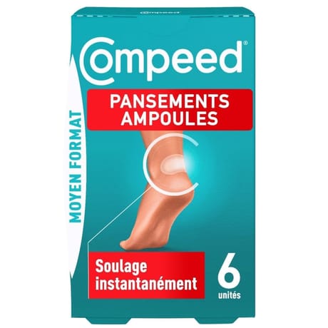 Compeed pansements ampoules moyen format x6