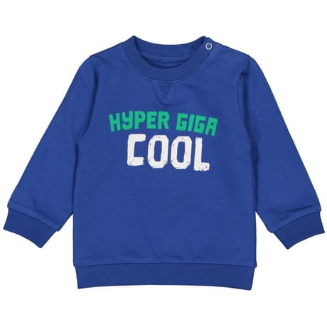 Sweat manches longues garçon BLEU RAYE BLANC 24MOIS
