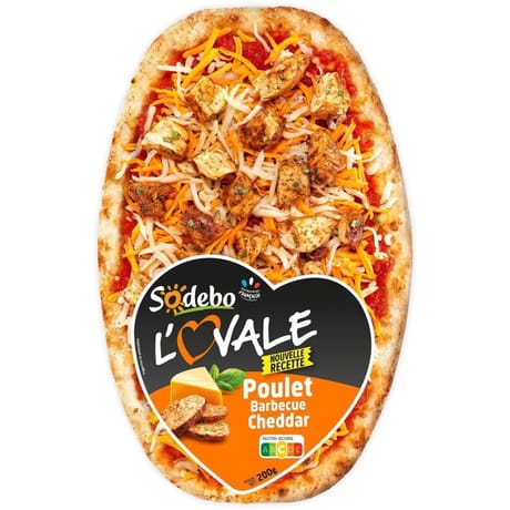 Sodebo pizza l'ovale poulet 200g