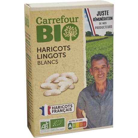 Carrefour bio haricots lingots blancs 400g