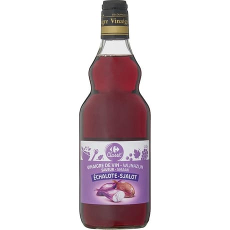 Carrefour classic' vinaigre de vin saveur échalote 75cl