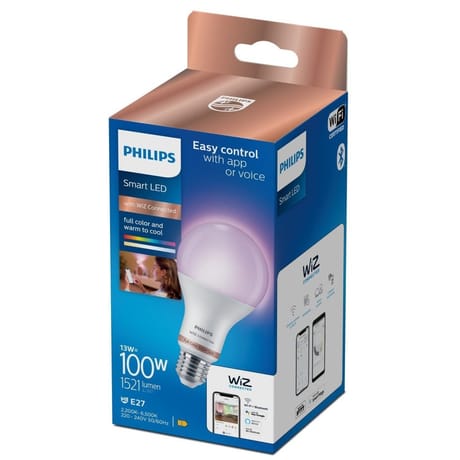 Philips lampe wiz standard e27 couleur 100w 108g
