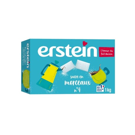 Erstein boite de sucre en morceau 1kg