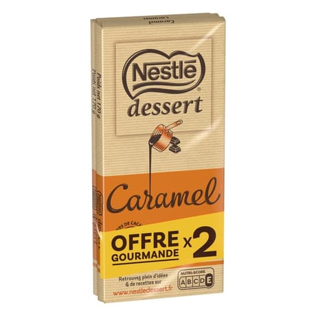 Nestlé dessert chocolat caramel 170g