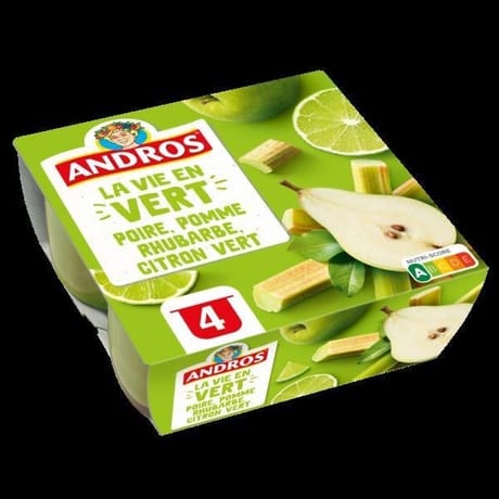 Andros compote la vie en vert 4x100g