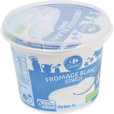 Carrefour classique fromage frais 3%mg 500g