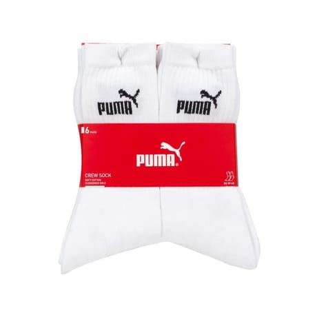6 paires de mi chaussettes crew sport homme Puma BLANC 300 39\42