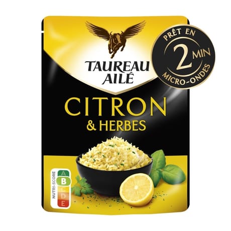 Taureau ailé doypack riz citron et herbes 220g