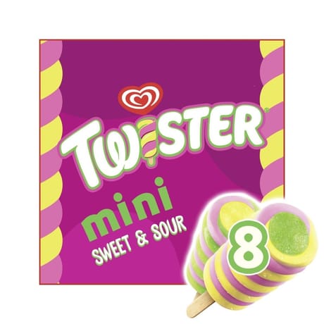 Miko twister mini fraise citron pomme x8 400ml 348g