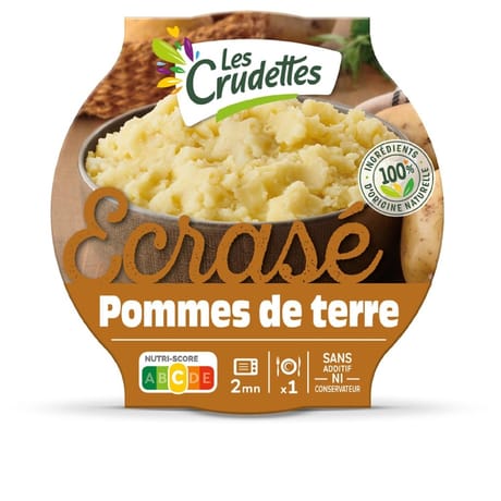 Les crudettes écrasé de pommes de terre 200g